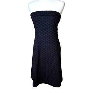 Anthropologie Black Strapless Dress